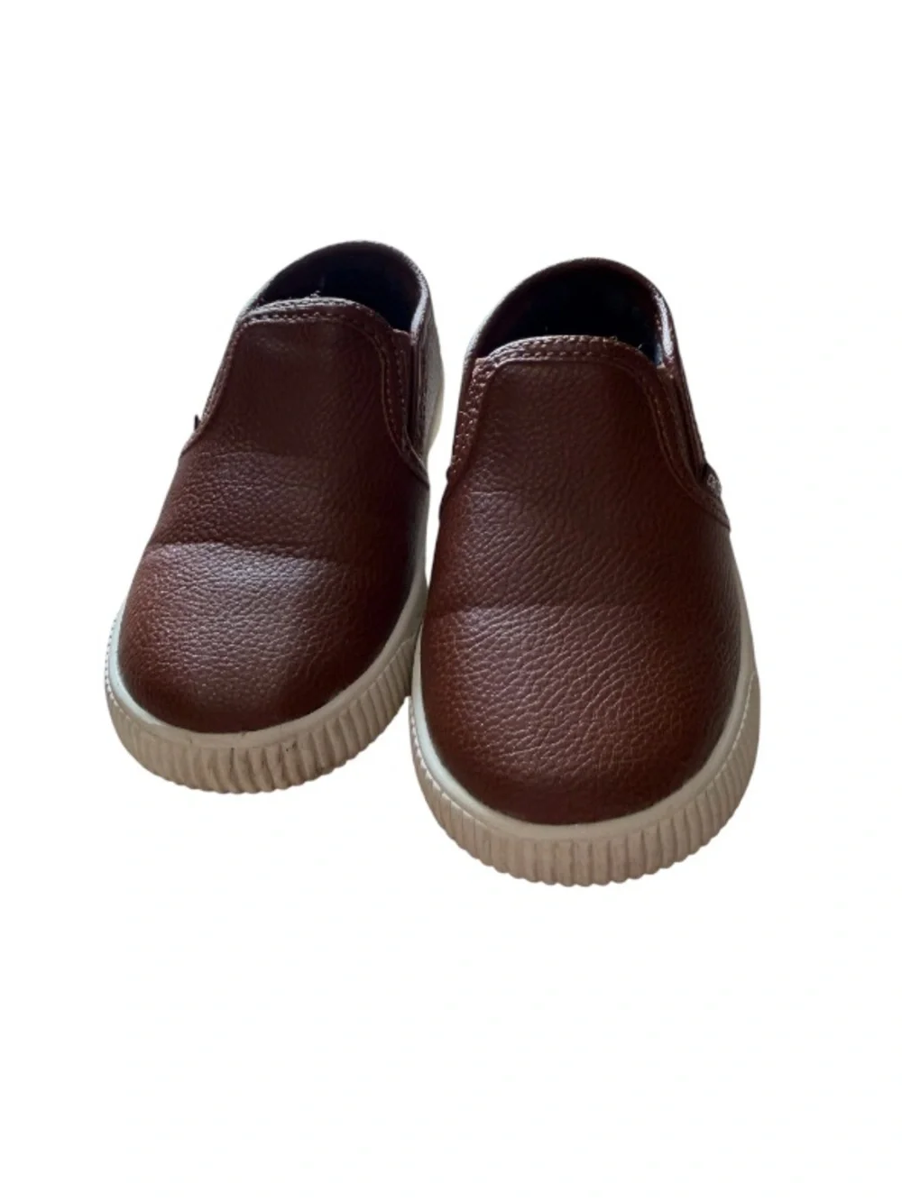 carter's Brown faux leather Slip-On Kids Shoe